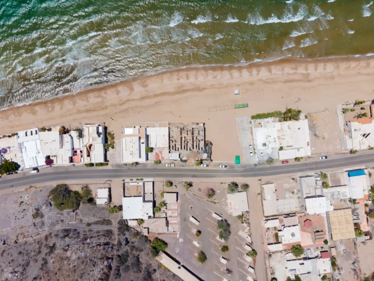 Levantamiento de medidas en Bahía de Kino. Vigueta Trabis vista cenital