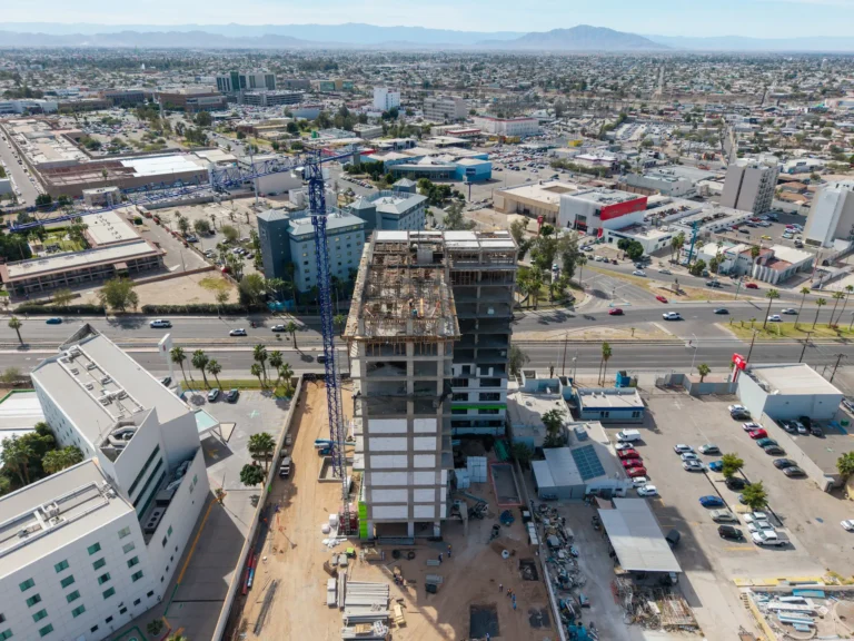 Torre Ágora en Mexicali edificio vertical con losas prefabricadas Viga Tubular VT20